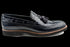 Alligator Pattern Leather Navy Longwing Tassel Loafers for Men